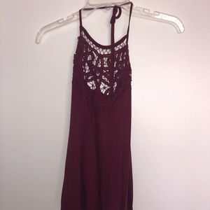 pretty maroon tank top